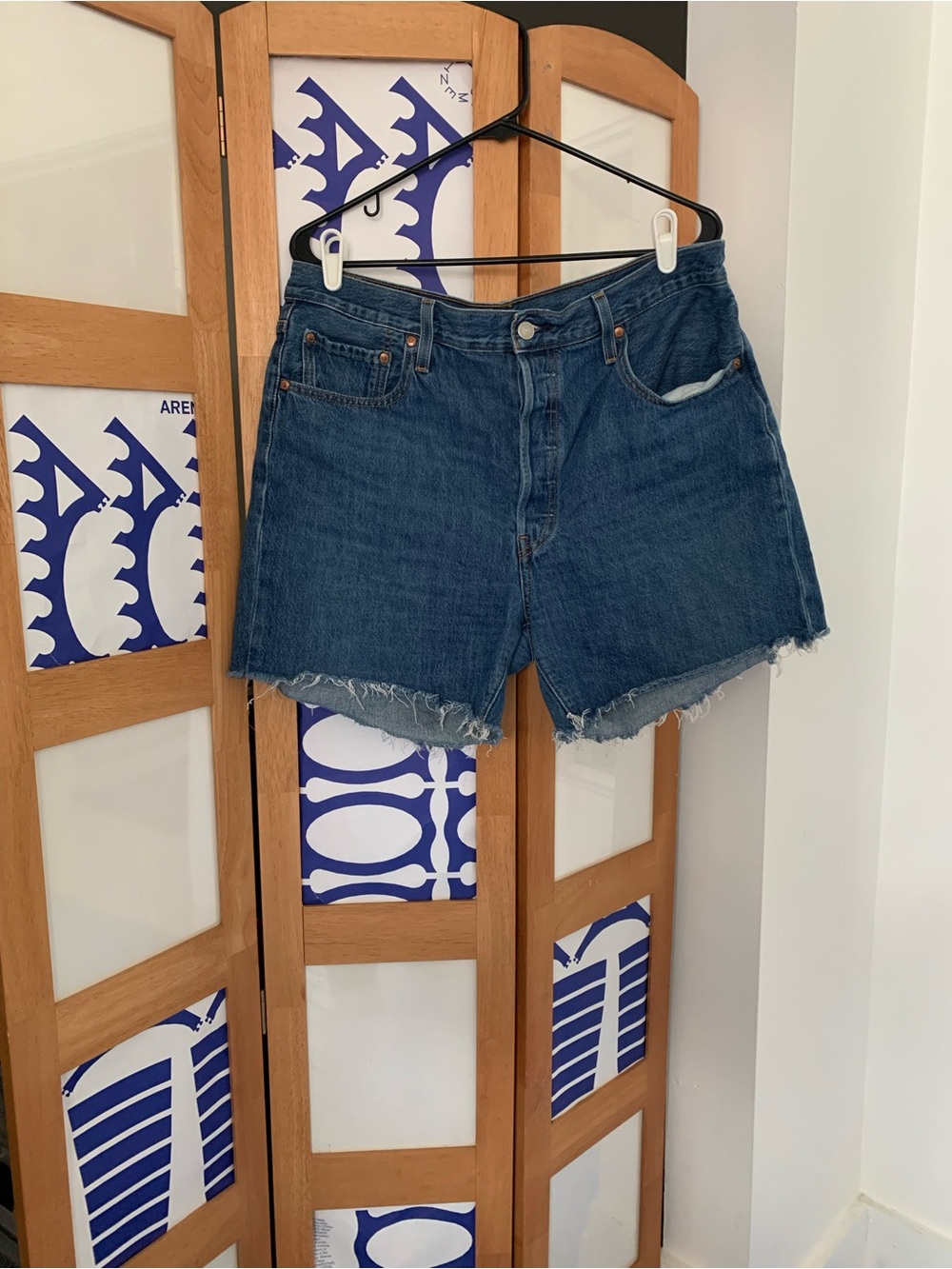 Levi’s Classic Blue Denim Women's Cutoff Shorts